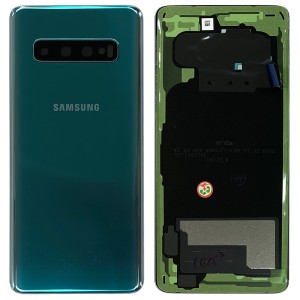 Samsung Galaxy S10 G973F - Battery Cover Original with Camera Lens and Adhesive Prism Green 