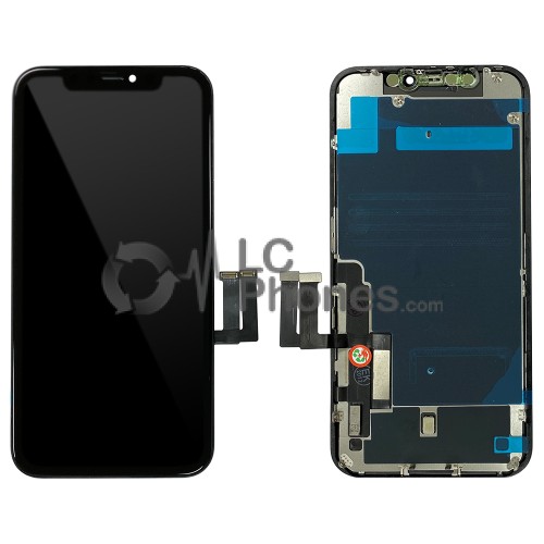 iPhone 11 - Full Front TFT LCD Digitizer Black With Back Plate In-Cell