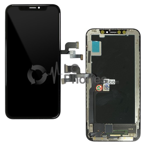 iPhone X - LCD Soft OLED Digitizer Black A+++ JK