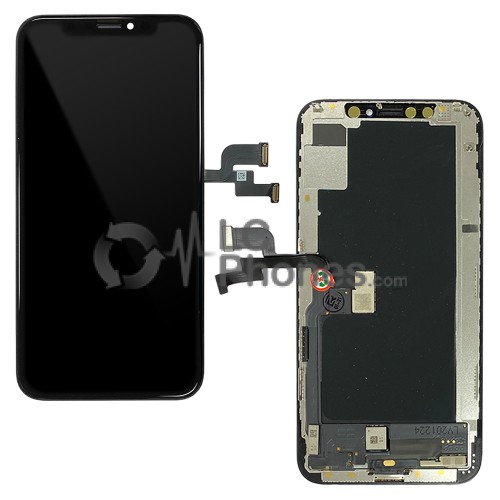 iPhone XS - LCD Soft OLED Digitizer Black A+++ JK