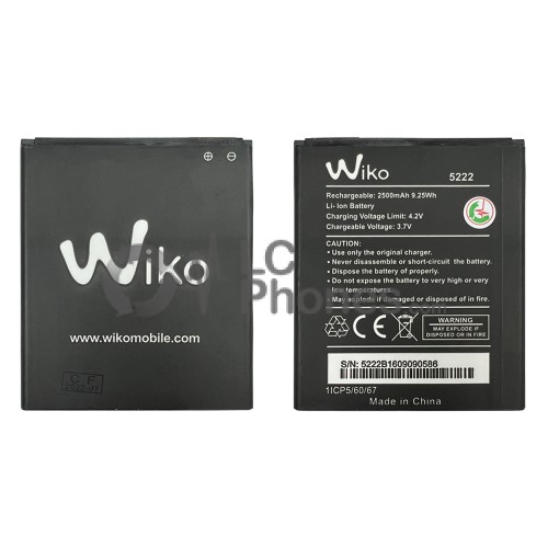 Wiko Rainbow Jam 3G / Jam 4G / Lite 4G - Battery 5222 2500mAh 9.25Wh