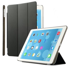 iPad 8th Gen (2020) A2270 A2428 A2429 A2430 / 8th Gen (2020) A2270 A2428 A2429 A2430 - Tri-folding Smart Leather Flip + PC Back Case Black