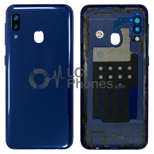 Samsung Galaxy A20e A202F - Back Housing Cover with Camera Lens Deep Blue