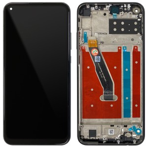 Huawei Y7p / P20 Lite 2020 - Full Front LCD Digitizer with Frame Black