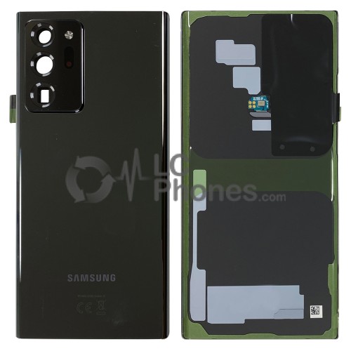 Samsung Galaxy Note 20 Ultra N985 / Note 20 Ultra 5G N986 - Battery Cover Original with Camera Lens and Adhesive Mystic Black < Service Pack >