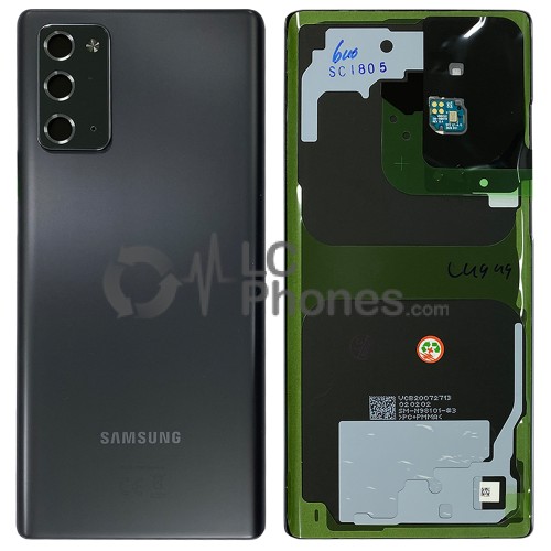 Samsung Galaxy Note 20 N980 / Note 20 5G N981 - Battery Cover Original with Camera Lens and Adhesive Mystic Gray < Service Pack >