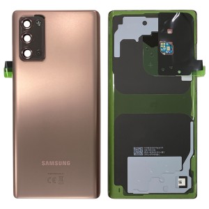 Samsung Galaxy Note 20 N980 / Note 20 5G N981 - Battery Cover Original with Camera Lens and Adhesive Mystic Bronze 