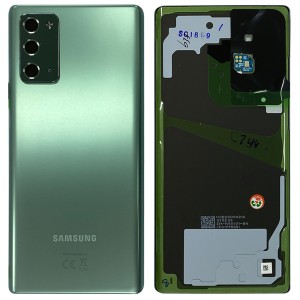 Samsung Galaxy Note 20 N980 / Note 20 5G N981 - Battery Cover Original with Camera Lens and Adhesive Mystic Green 