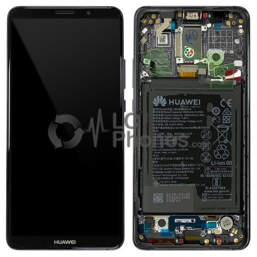 Huawei Mate 10 Pro - Full Front LCD Digitizer Titanium Gray with Frame & Battery < Service Pack >