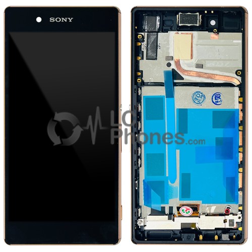 Sony Xperia Z3+ / Z4 E6553 - Full front LCD Digitizer with Frame Copper