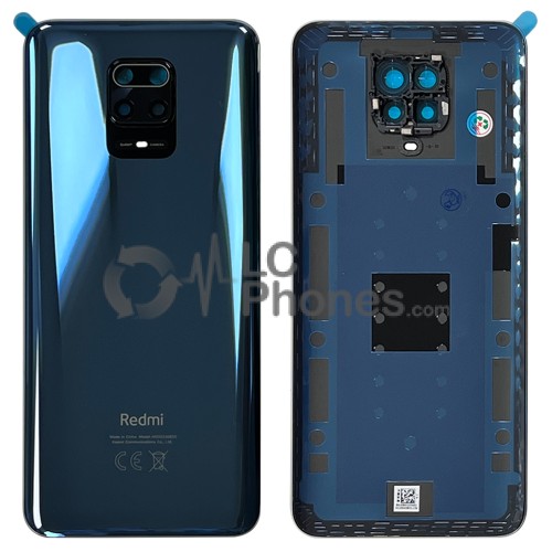 Xiaomi Redmi Note 9 Pro - Battery Cover with Adhesive & Camera Lens Interstellar Gray