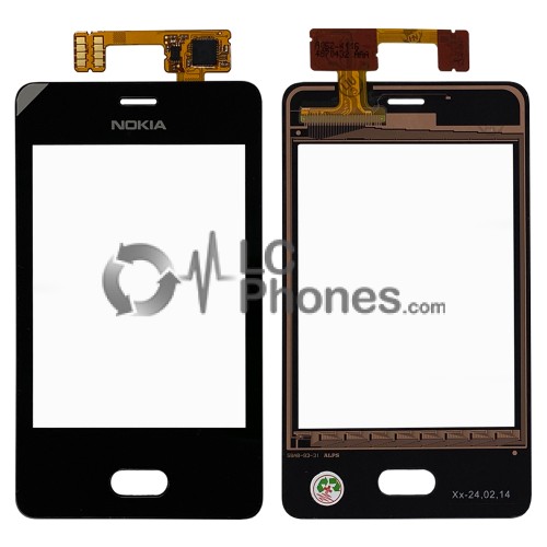 Nokia Asha 501 - Front Glass Digitizer Black