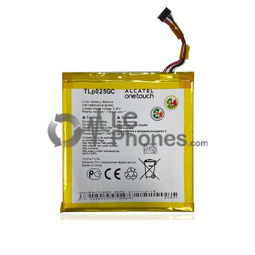 Alcatel One Touch Pixi 4 7 inch 8062 / 8063 - Battery TLp025GC 2580mAh 9.80 Wh