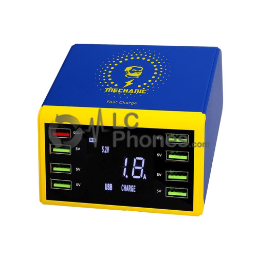 Mechanic - iCharge 8 Port USB Charging Dock with Wireless Charger