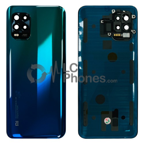 Xiaomi Mi 10 Lite 5G - Battery Cover with Adhesive & Camera Lens Aurora Blue