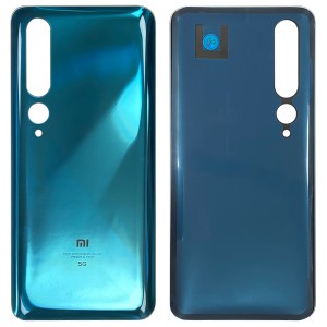 Xiaomi Mi 10 5G - Battery Cover with Adhesive & Camera Lens Coral Green