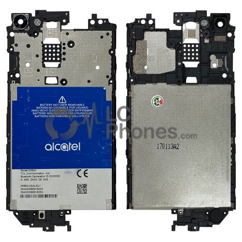 Alcatel A5 Led 5085D - Middle Plate With Camera Lens Grade A