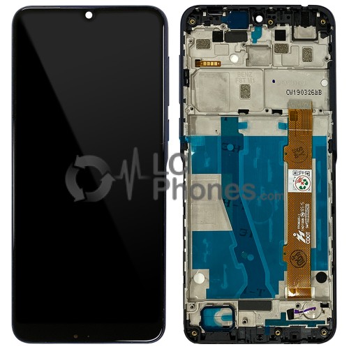 Alcatel 3 (2019) 5053D - Full Front LCD Digitizer with Frame Blue-Purple Gradient