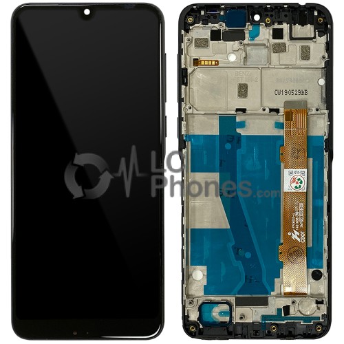 Alcatel 3 (2019) 5053D - Full Front LCD Digitizer with Frame Black-Blue Gradient