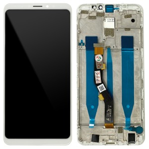 Meizu Note 8 M822H - Full Front LCD Digitizer with Frame White