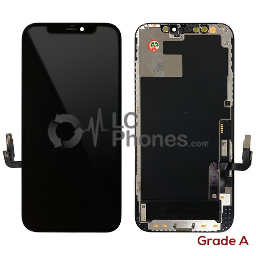 iPhone 12 / 12 Pro - Full Front OLED Display Digitizer Black (Original) Take Out Grade A