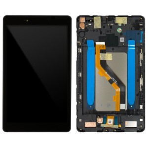 Samsung Galaxy Tab A 8.0 2019 T290 - Full Front LCD Digitizer With Frame Carbon Black 