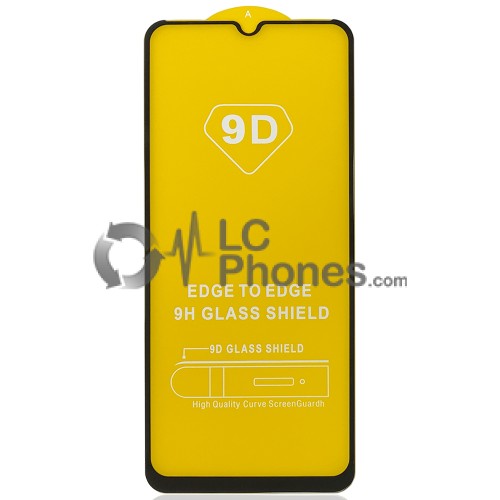 Samsung Galaxy A02s A025 / A03 A035  - Full Arc Tempered Glass Black