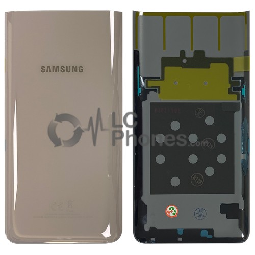 Samsung Galaxy A80 A805F - Battery Cover Original with Adhesive Angel Gold < Service Pack >