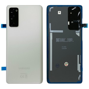 Samsung Galaxy S20 FE G780 / S20 FE 5G G781 - Battery Cover Original with Camera Lens and Adhesive Cloud White 