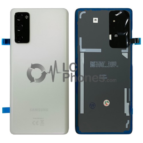 Samsung Galaxy S20 FE G780 / S20 FE 5G G781 - Battery Cover Original with Camera Lens and Adhesive Cloud White < Service Pack >