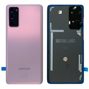 Samsung Galaxy S20 FE G780 / S20 FE 5G G781 - Battery Cover Original with Camera Lens and Adhesive Cloud Lavender 