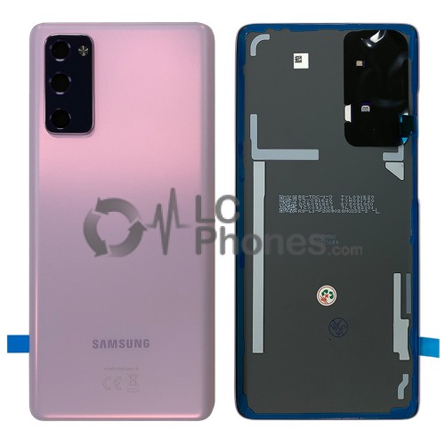 Samsung Galaxy S20 FE G780 / S20 FE 5G G781 - Battery Cover Original with Camera Lens and Adhesive Cloud Lavender < Service Pack >