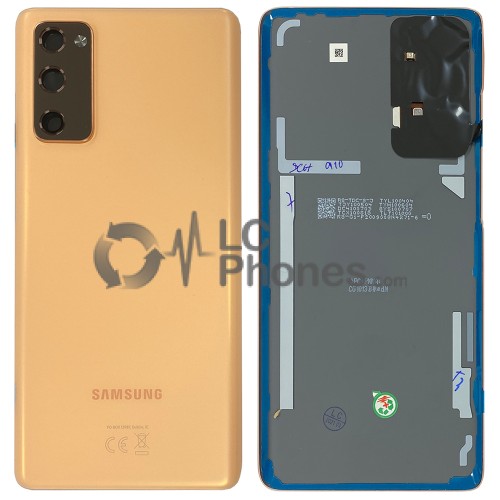 Samsung Galaxy S20 FE G780 / S20 FE 5G G781 - Battery Cover Original with Camera Lens and Adhesive Cloud Orange < Service Pack >