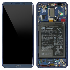 Huawei Mate 10 Pro - Full Front LCD Digitizer Midnight Blue with Frame & Battery 