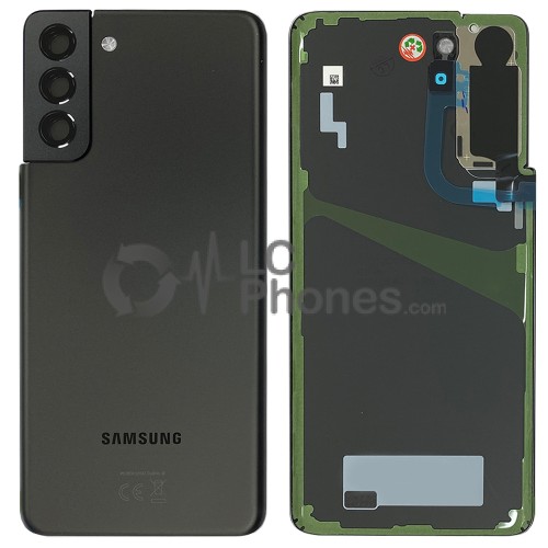 Samsung Galaxy S21+ 5G G996 - Battery Cover Original with Camera Lens and Adhesive Phantom Black < Service Pack >