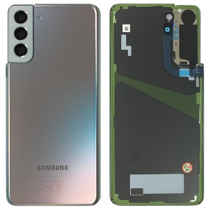 Samsung Galaxy S21+ 5G G996 - Battery Cover Original with Camera Lens and Adhesive Phantom Silver 