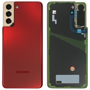 Samsung Galaxy S21+ 5G G996 - Battery Cover Original with Camera Lens and Adhesive Phantom Red 