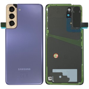 Samsung Galaxy S21 5G G991 - Battery Cover Original with Camera Lens and Adhesive Phantom Violet 