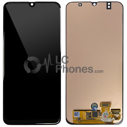 Samsung Galaxy A30 A305F - Full Front LCD Digitizer Black (Original Remaded)