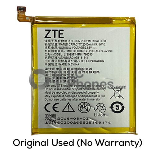 ZTE Smart Prime 7 / Vodafone 600 VFD 600 - (Original Used) Battery Li3925T44P8h786035 (No Warranty)