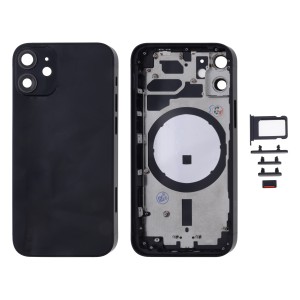 iPhone 12 Mini - Back Housing Cover with Buttons Black