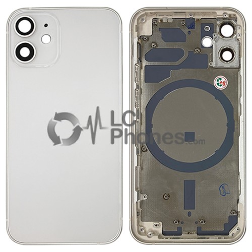 iPhone 12 Mini - Back Housing Cover with Buttons White