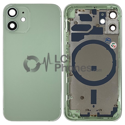 iPhone 12 Mini - Back Housing Cover with Buttons Green