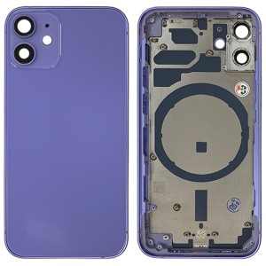 iPhone 12 Mini - Back Housing Cover with Buttons Purple