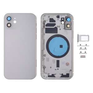 iPhone 12 - Back Housing Cover with Buttons White