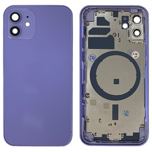 iPhone 12 - Back Housing Cover with Buttons Purple
