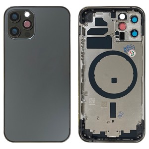iPhone 12 Pro - Back Housing Cover with Buttons Graphite
