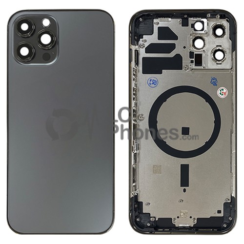 iPhone 12 Pro Max - Back Housing Cover with Buttons Graphite