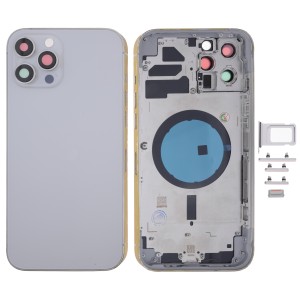 iPhone 12 Pro Max - Back Housing Cover with Buttons Silver