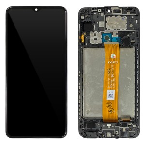 Samsung Galaxy A12 A125 - Full Front LCD Digitizer With Frame Black 